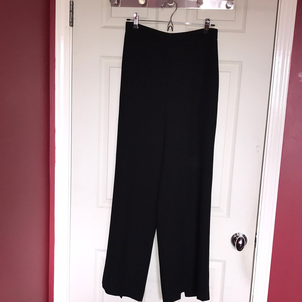 BCBG black pants with back split
